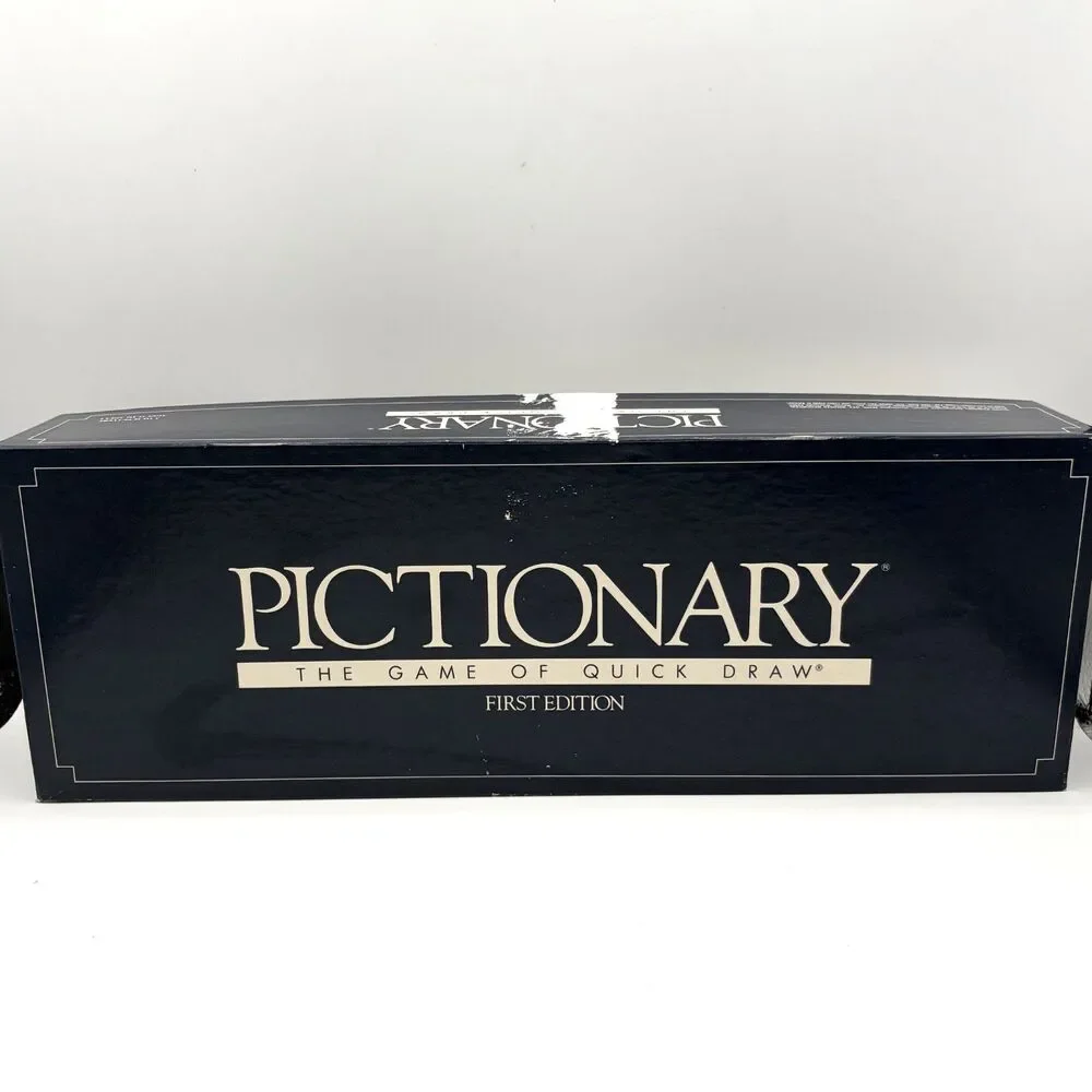 VINTAGE Pictionary Game First Edition COMPLETE 1985 Classic Drawing Board Game